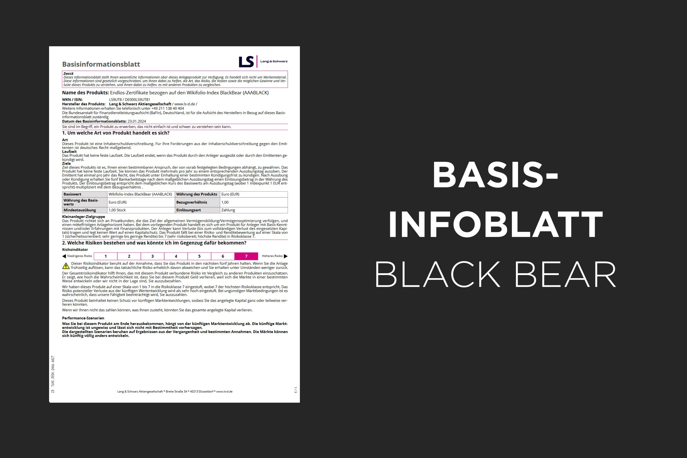 Thumbnail für Basisinformationsblatt von Black Bear